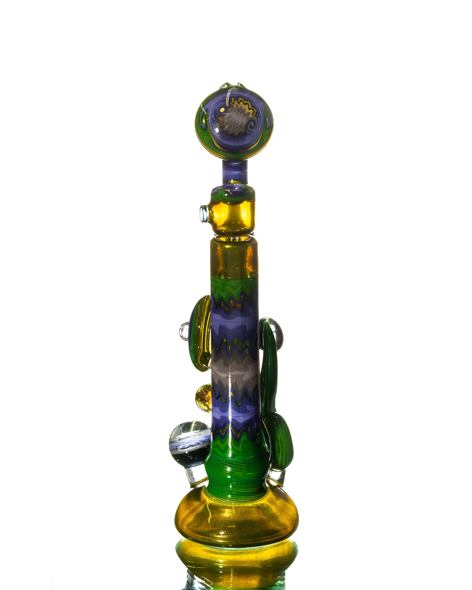 Aaron B - Green/Purple Water Pipe