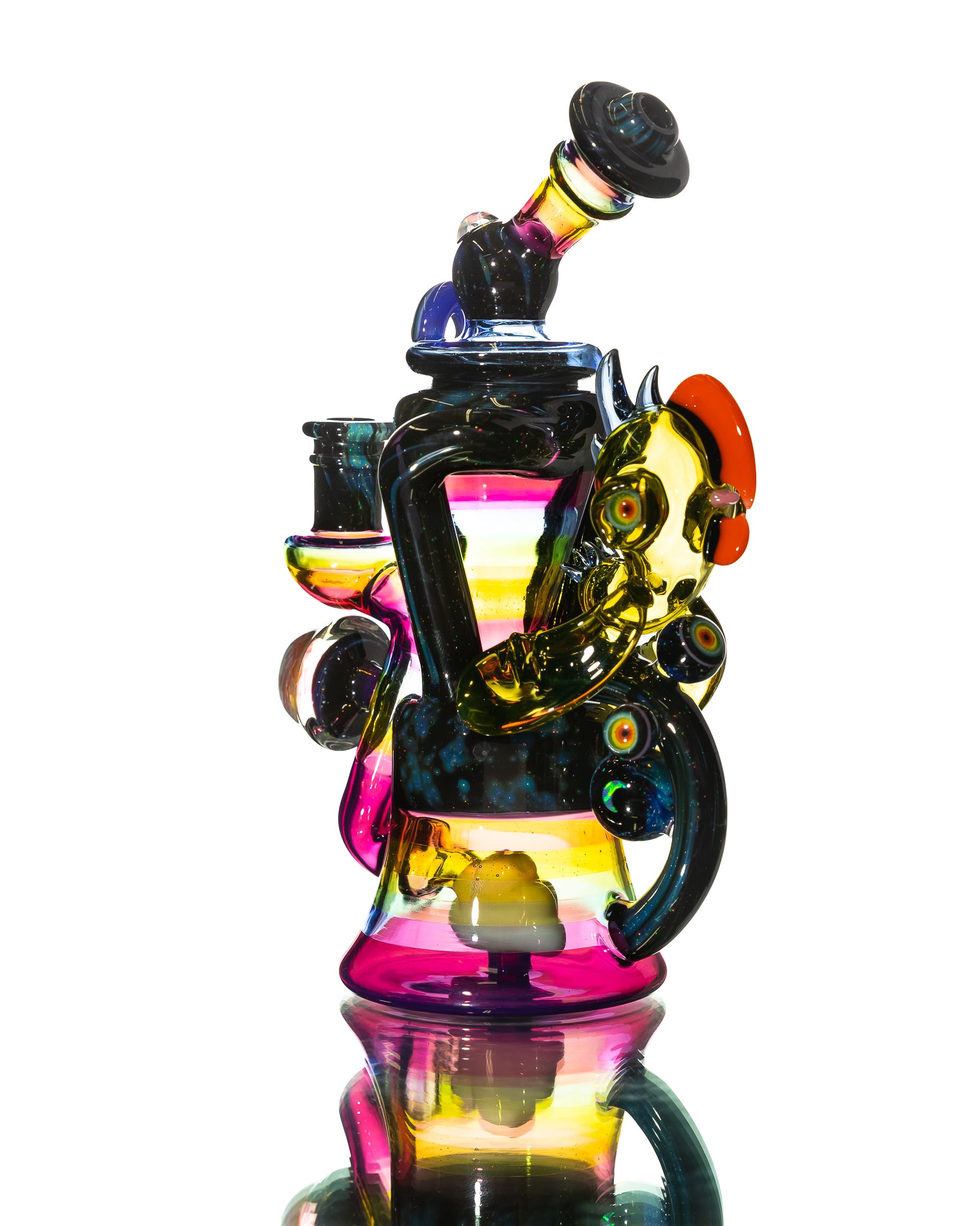 Big Z x RJ Glass - Collab Rainbow Toucan Recycler