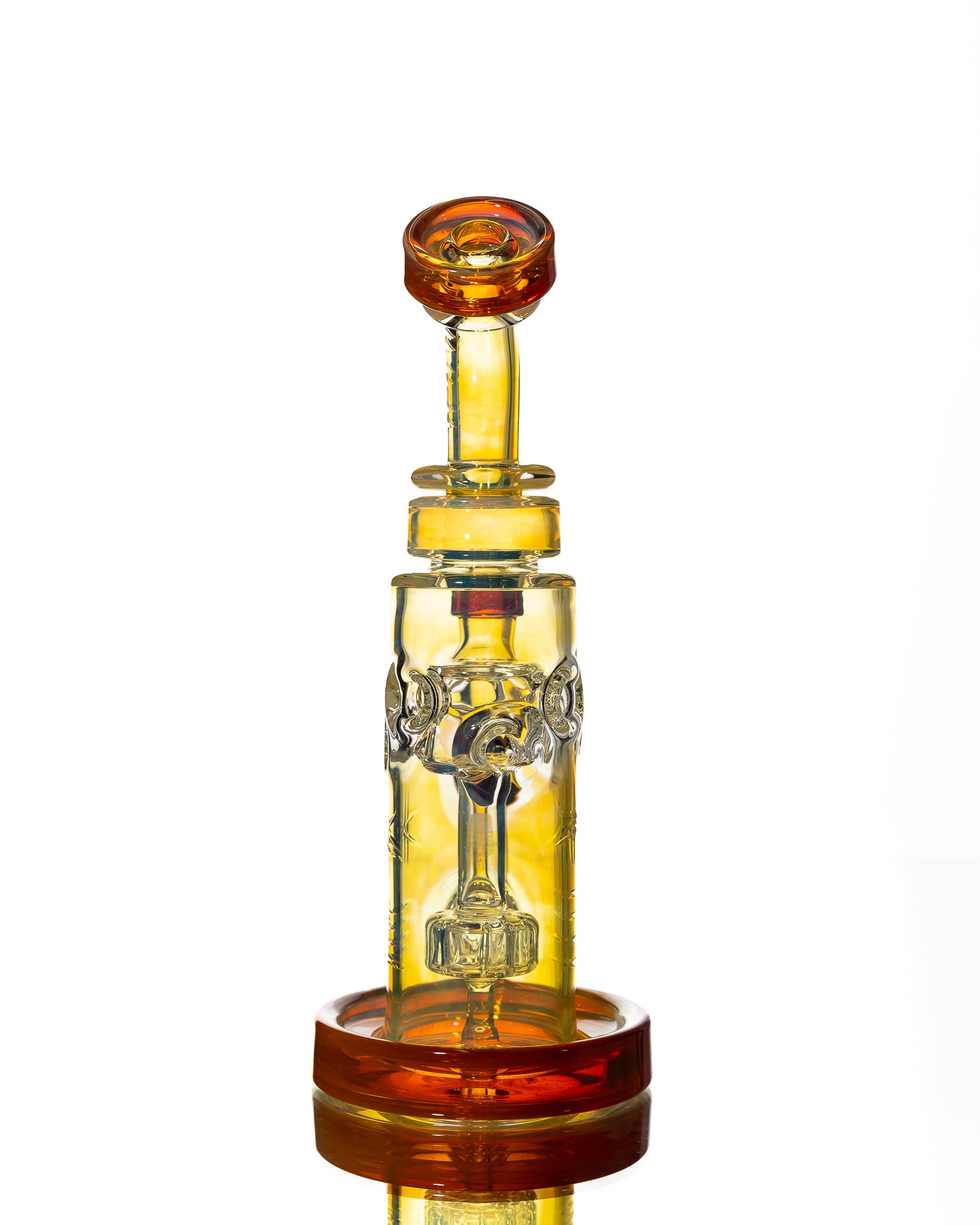 Bronx Glass - Bubbler - Yellow & Orange