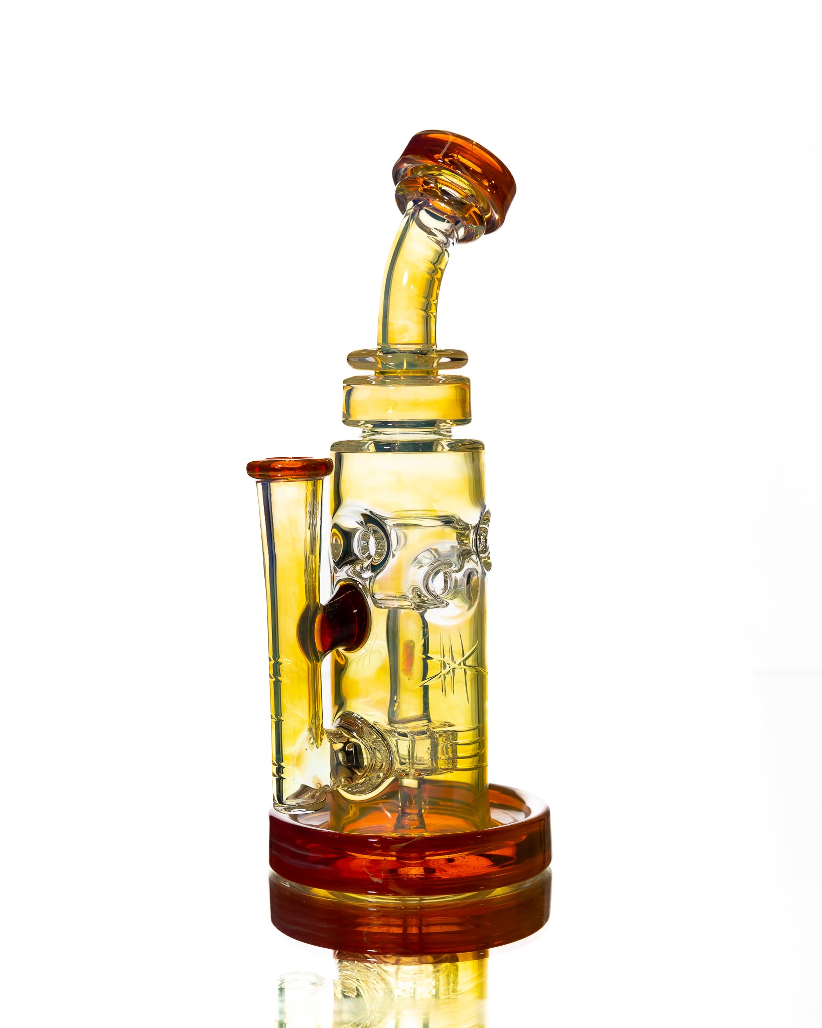 Bronx Glass - Bubbler - Yellow & Orange