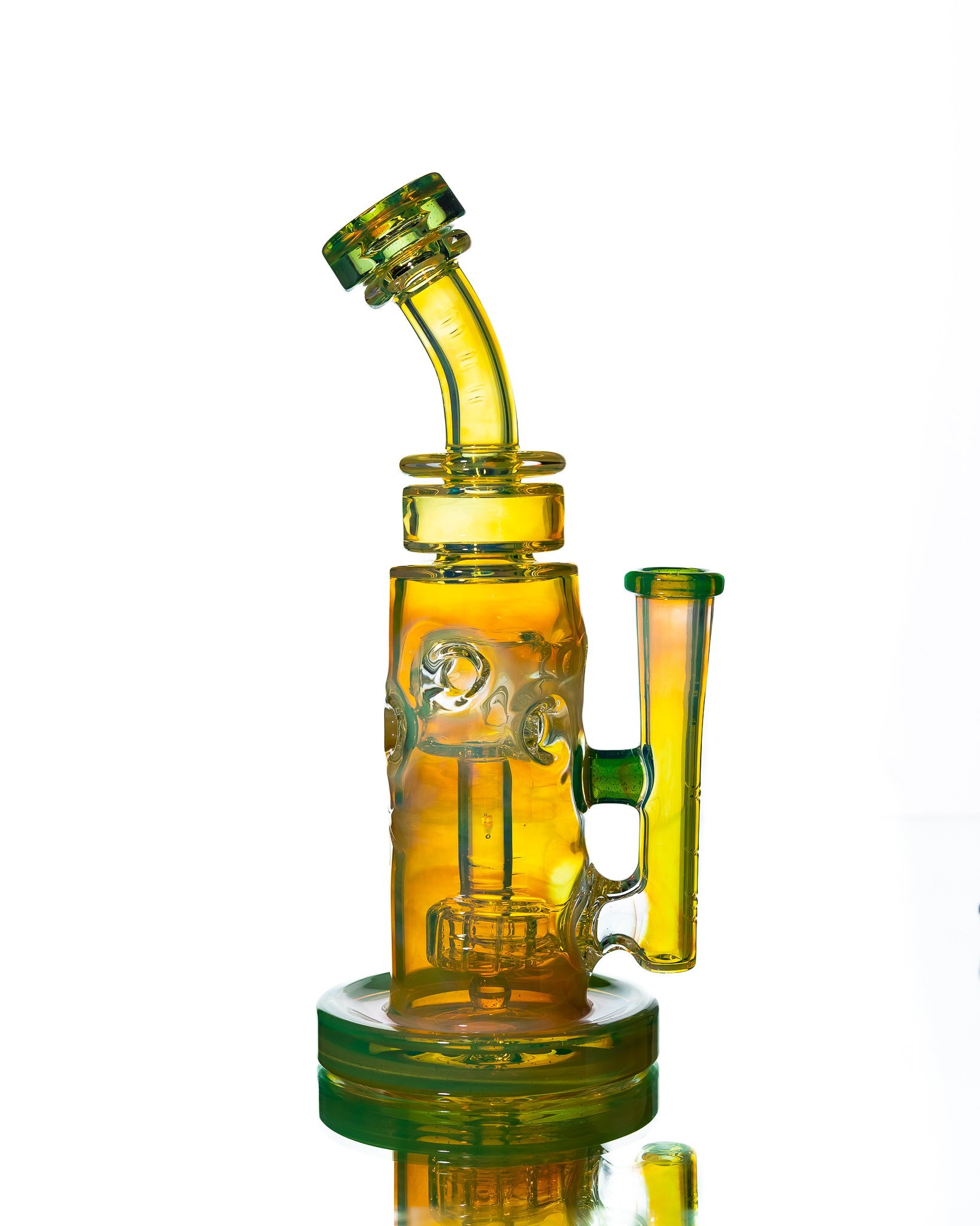 Bronx Glass - Rig - Yellow, Light Green & Ghost