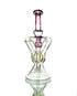 Blew Glass - Dual Uptake Recycler - Clear, Pink & Yellow