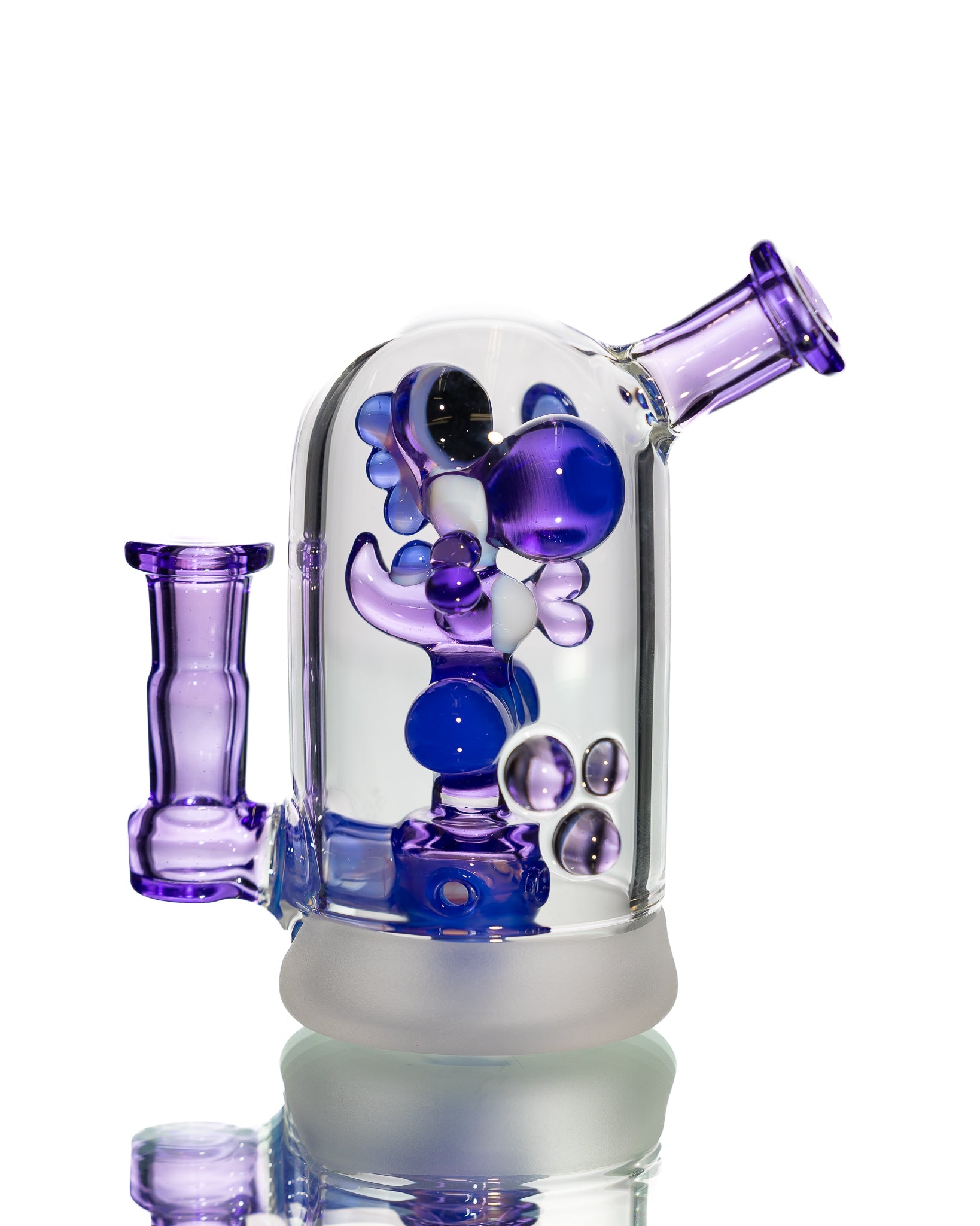 Mitzel Glass- Blue/Purple Trapped Yoshi #266