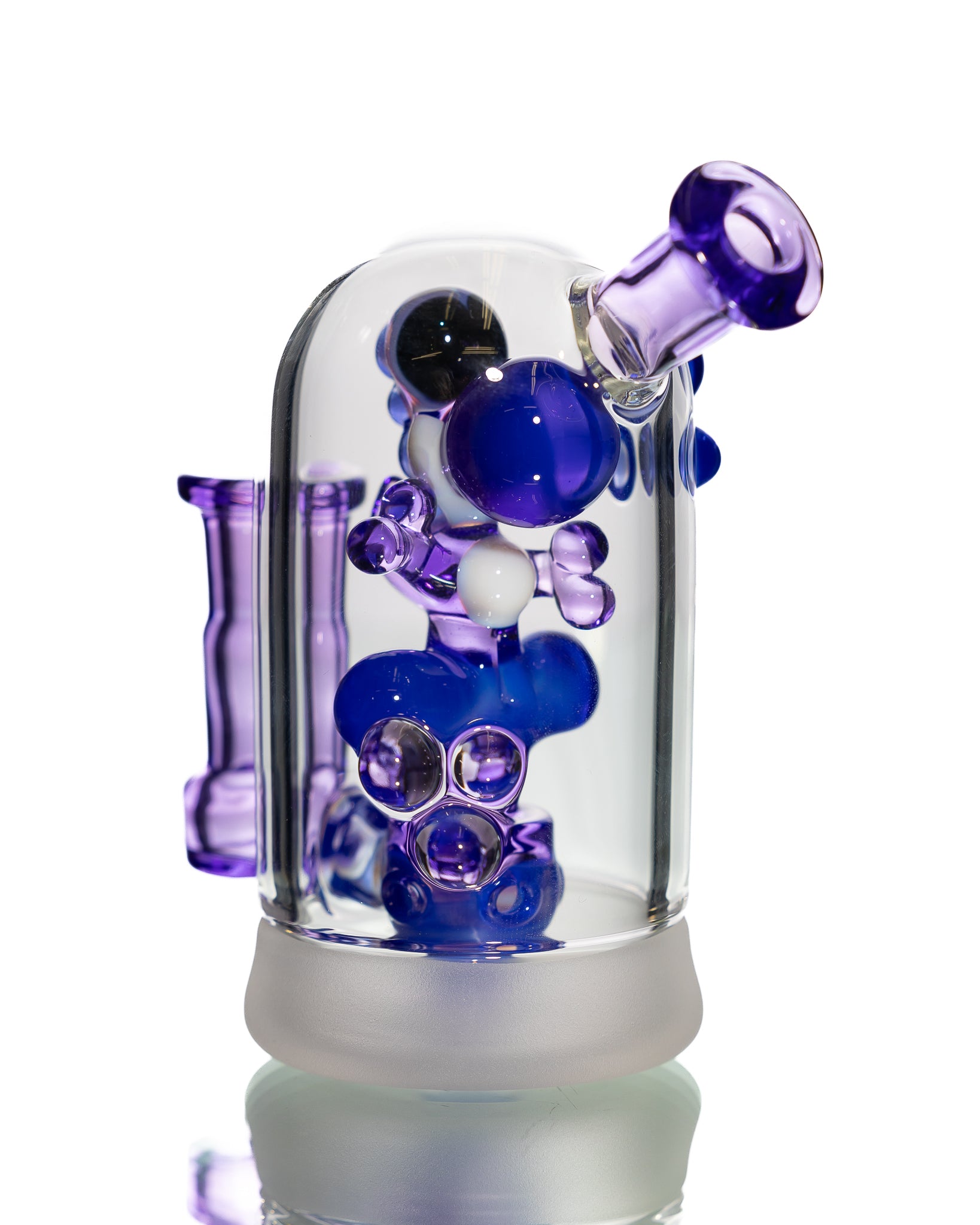 Mitzel Glass- Blue/Purple Trapped Yoshi #266