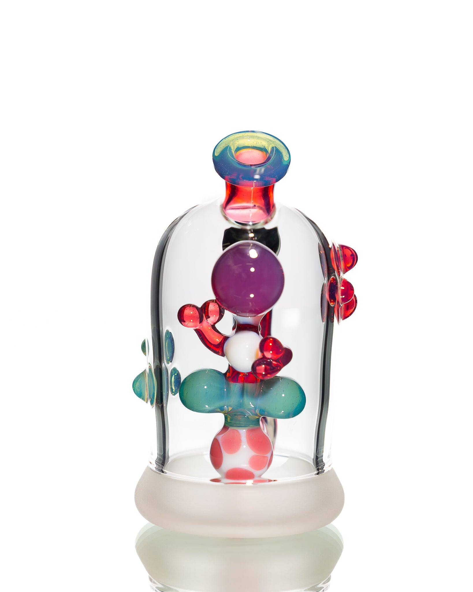 Mitzel Glass - Pink/Teal Trapped Yoshi #265
