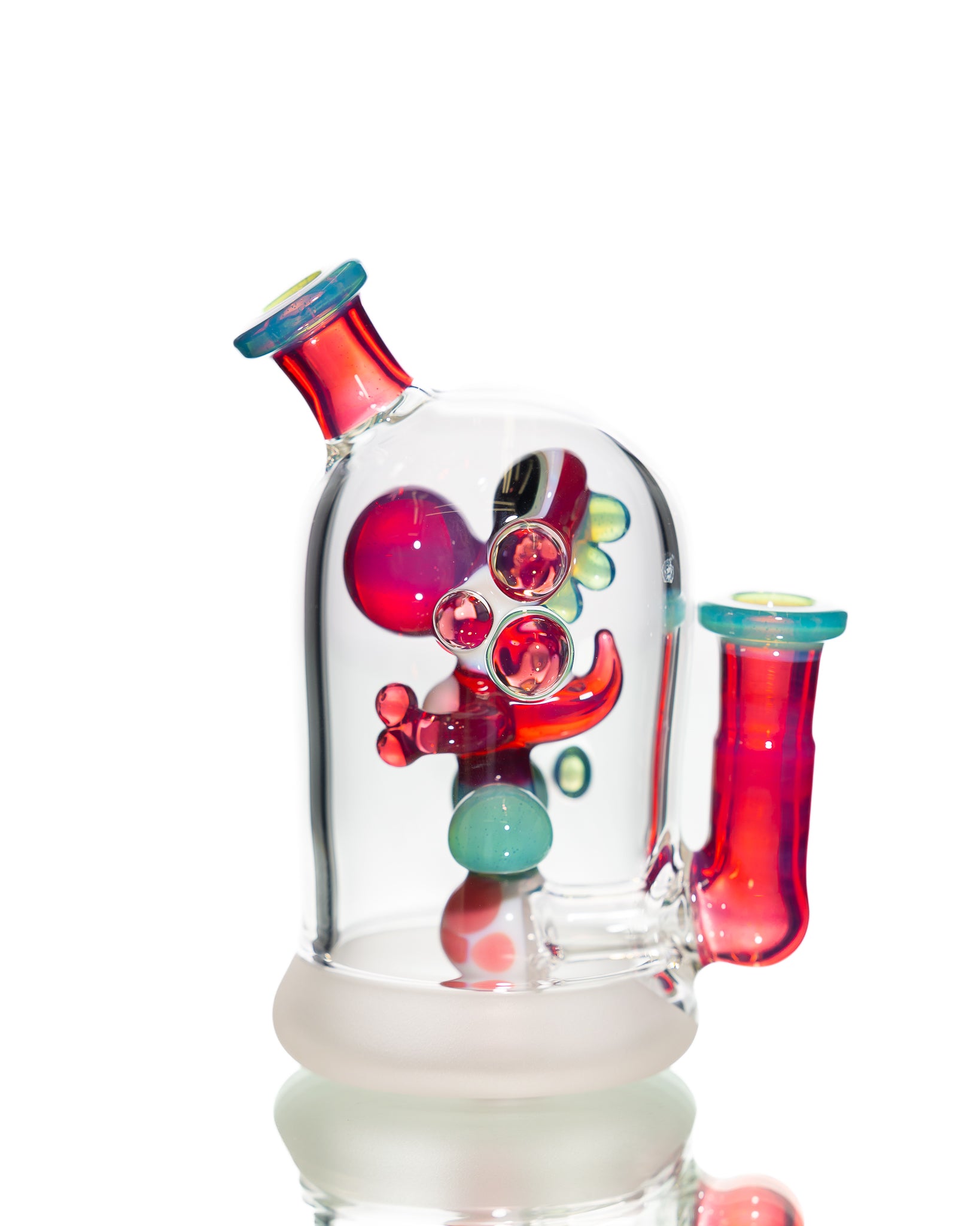 Mitzel Glass - Pink/Teal Trapped Yoshi #265