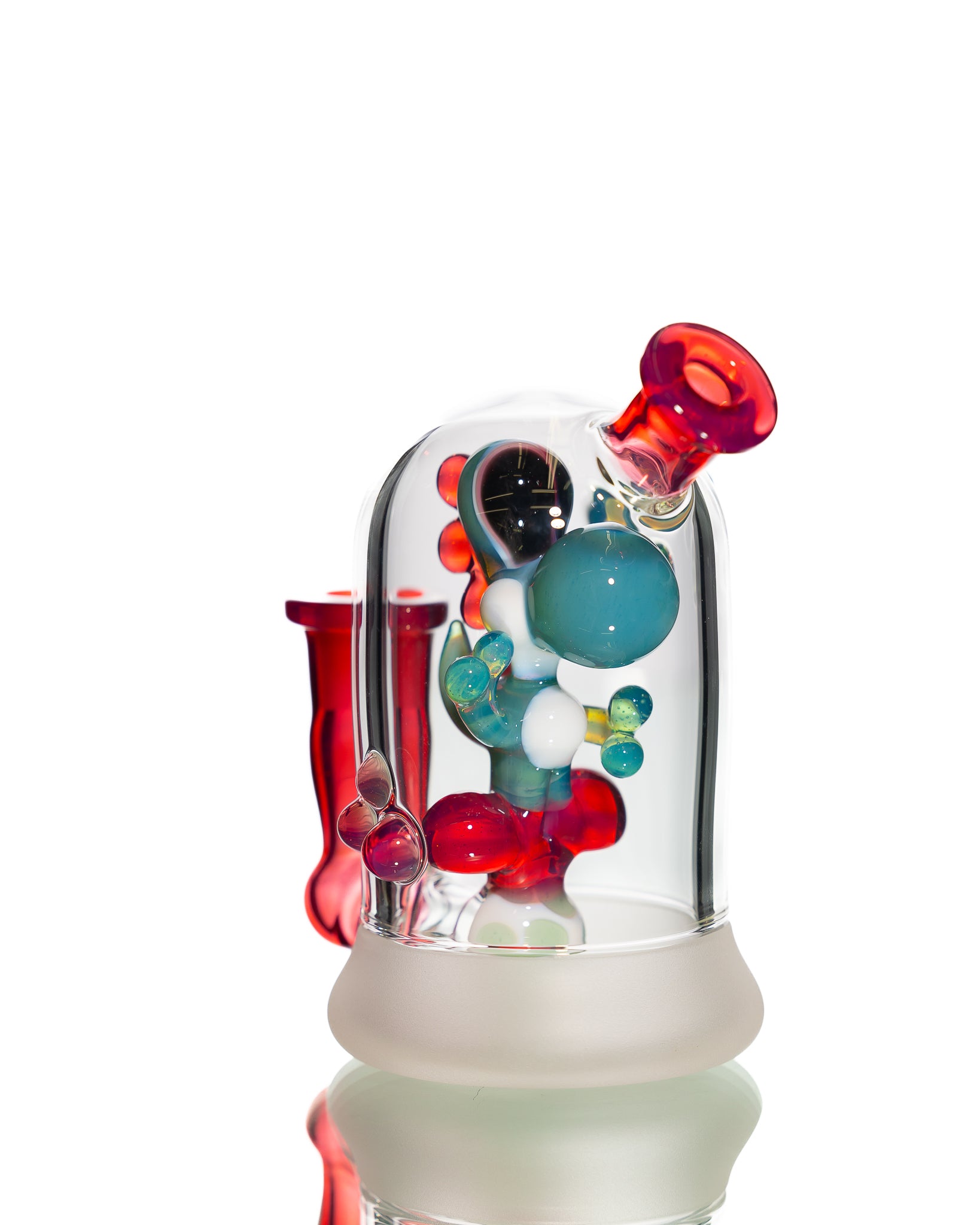 Mitzel Glass - Blue/Pink Trapped Yoshi #268