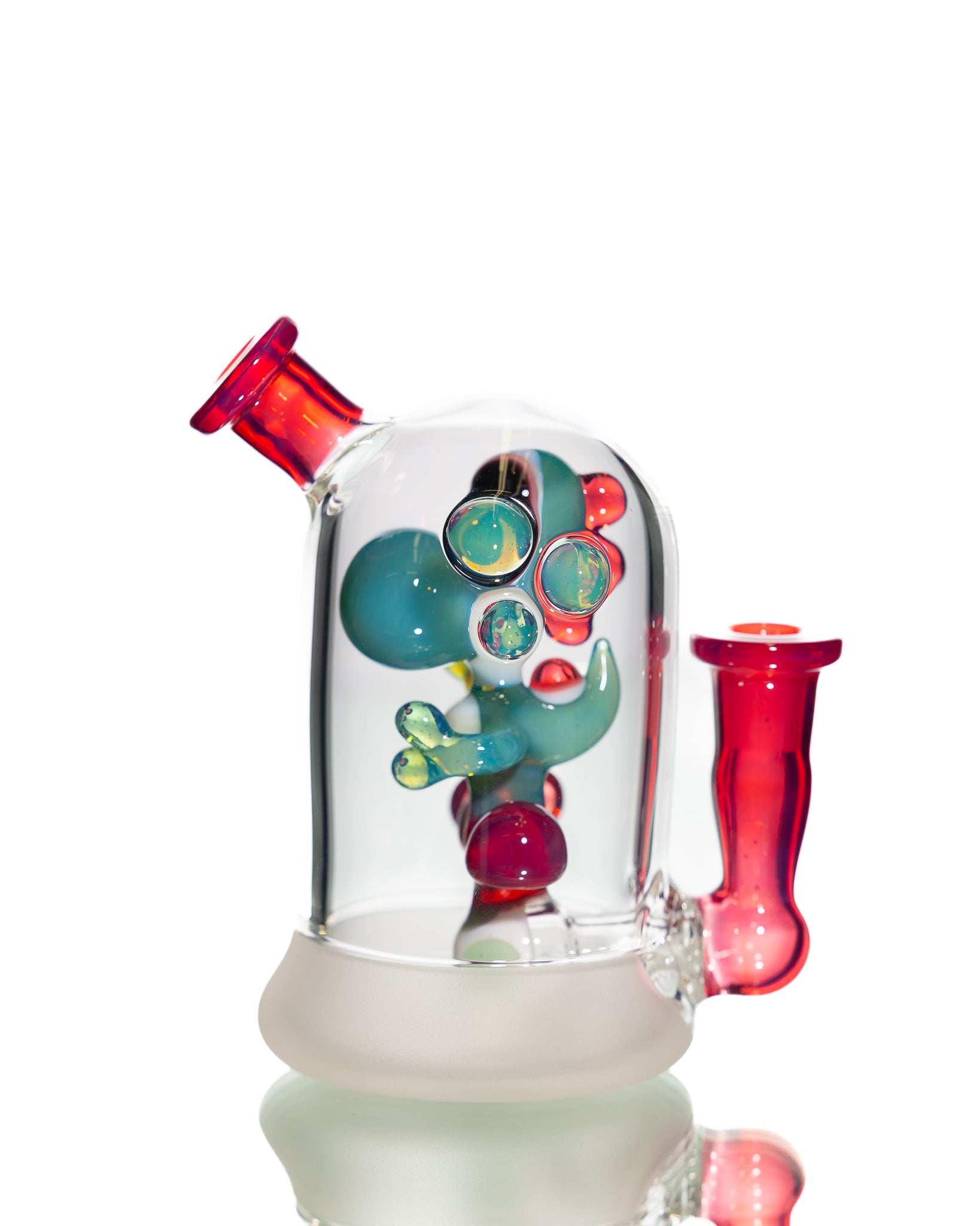 Mitzel Glass - Blue/Pink Trapped Yoshi #268