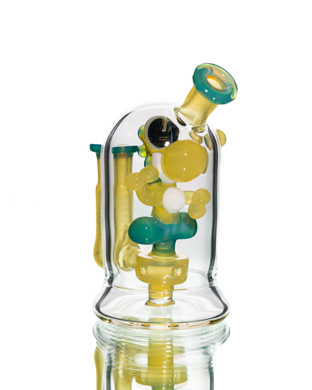 Mitzel Glass - Yellow/Blue Trapped Yoshi #269