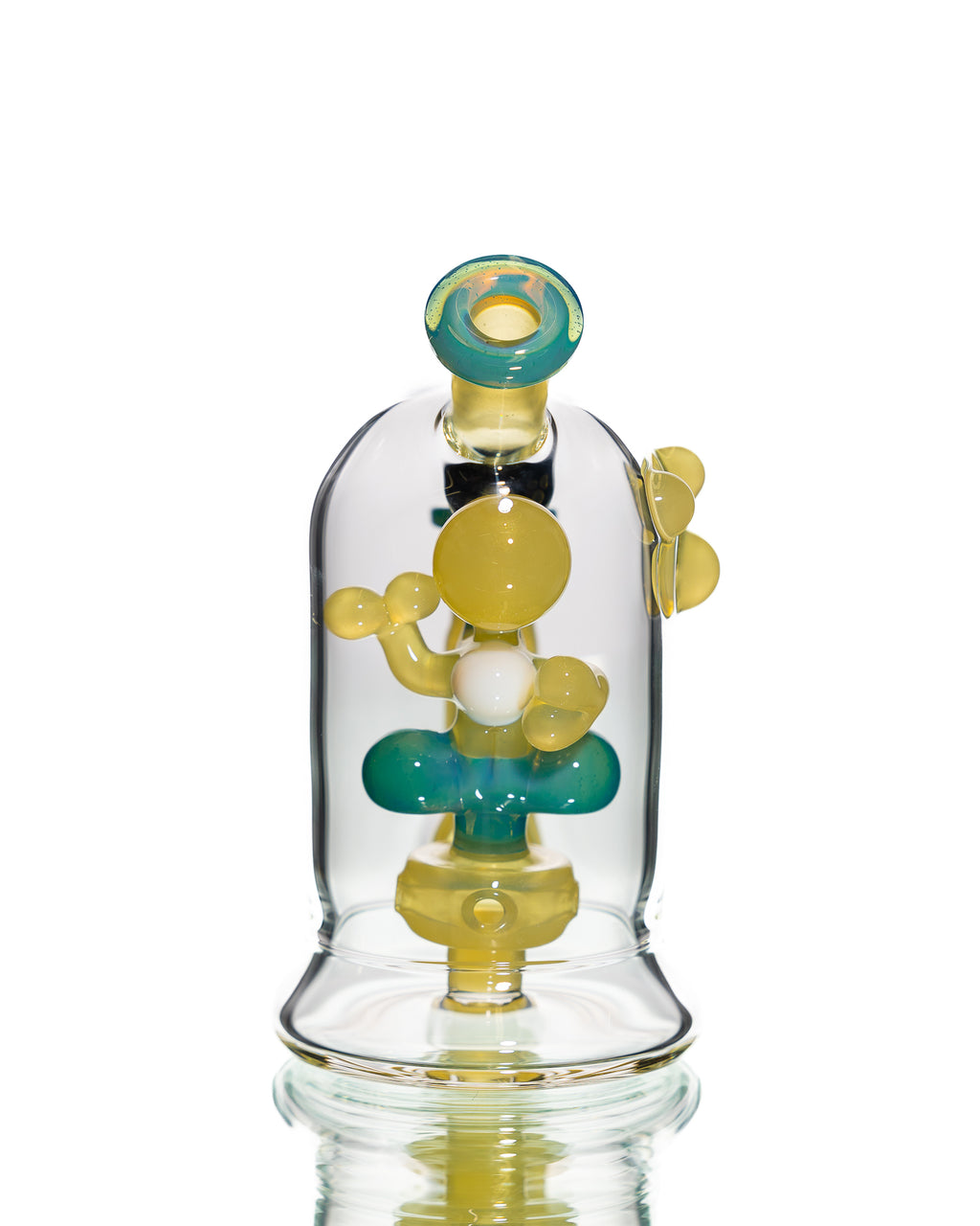 Mitzel Glass - Yellow/Blue Trapped Yoshi #269
