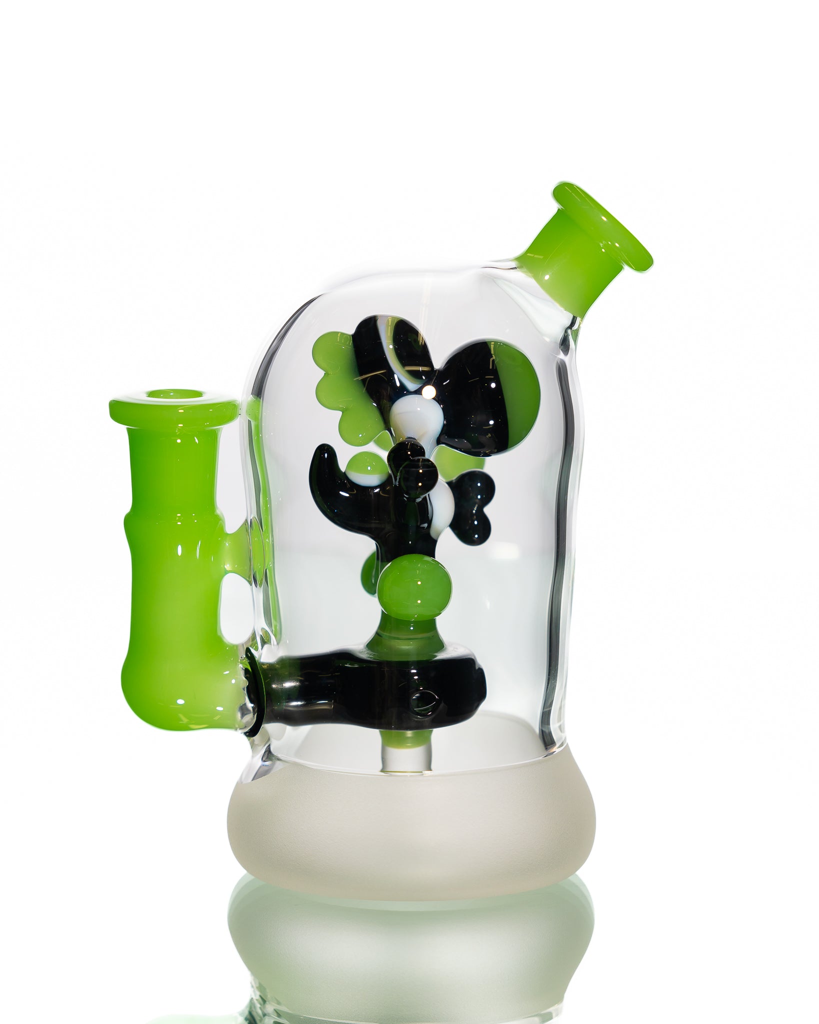 Mitzel Glass - Black/Green Trapped Yoshi #272