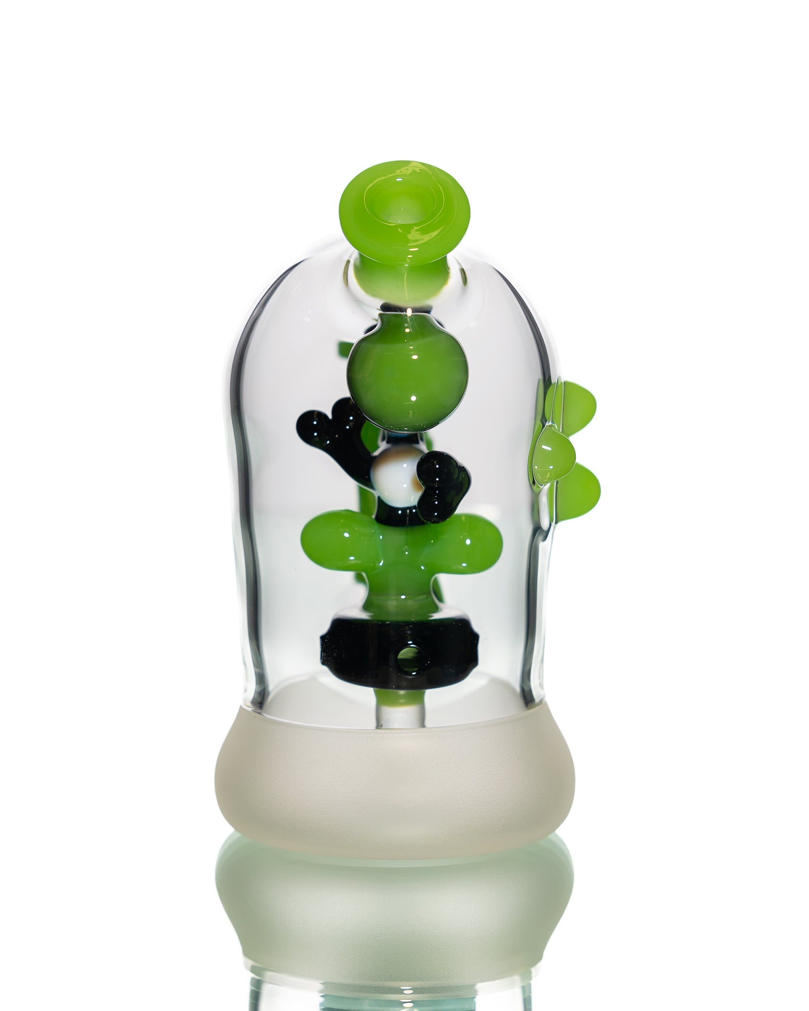 Mitzel Glass - Black/Green Trapped Yoshi #272