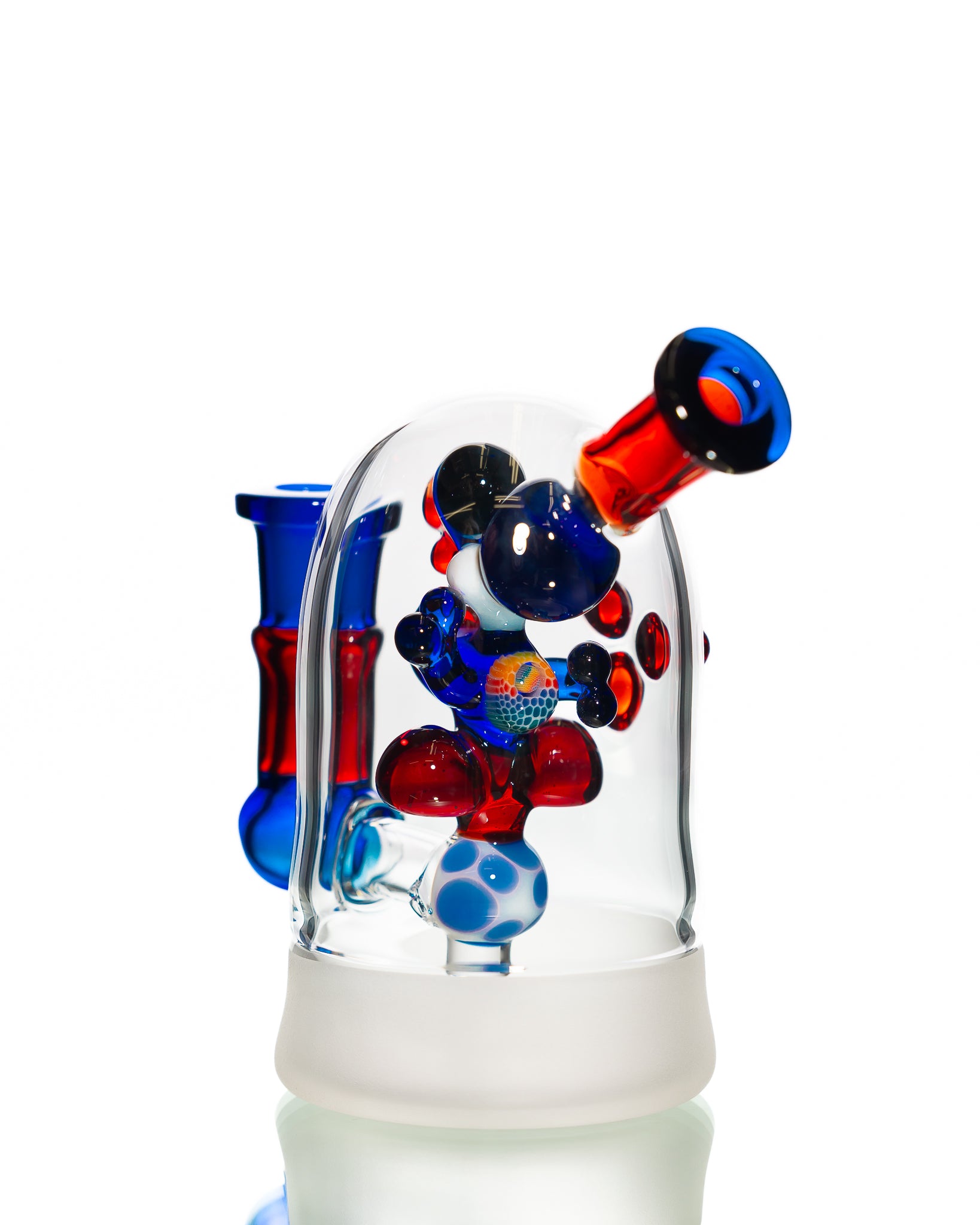 Mitzel Glass - Blue/Red Trapped Yoshi #273