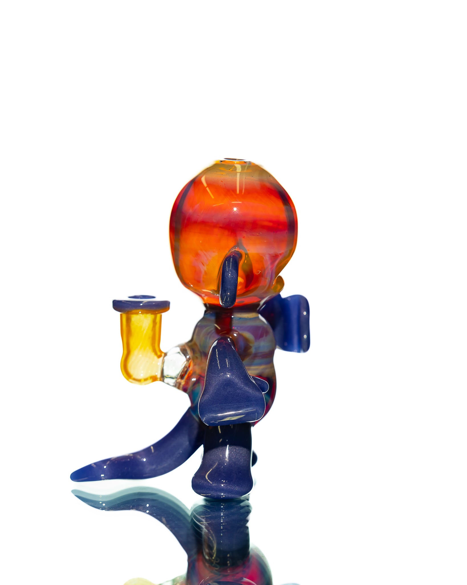 Mango Glass - Blue/Red No Face Engineer