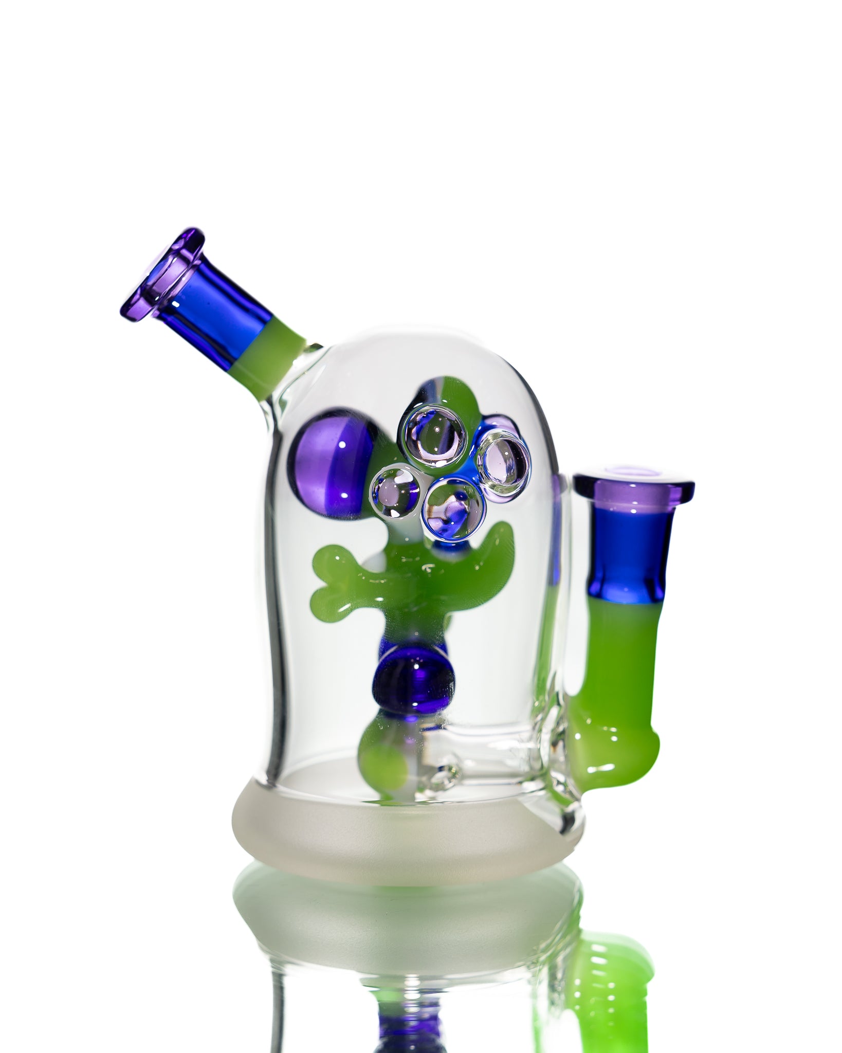 Mitzel Glass - Green/Blue Trapped Yoshi #267