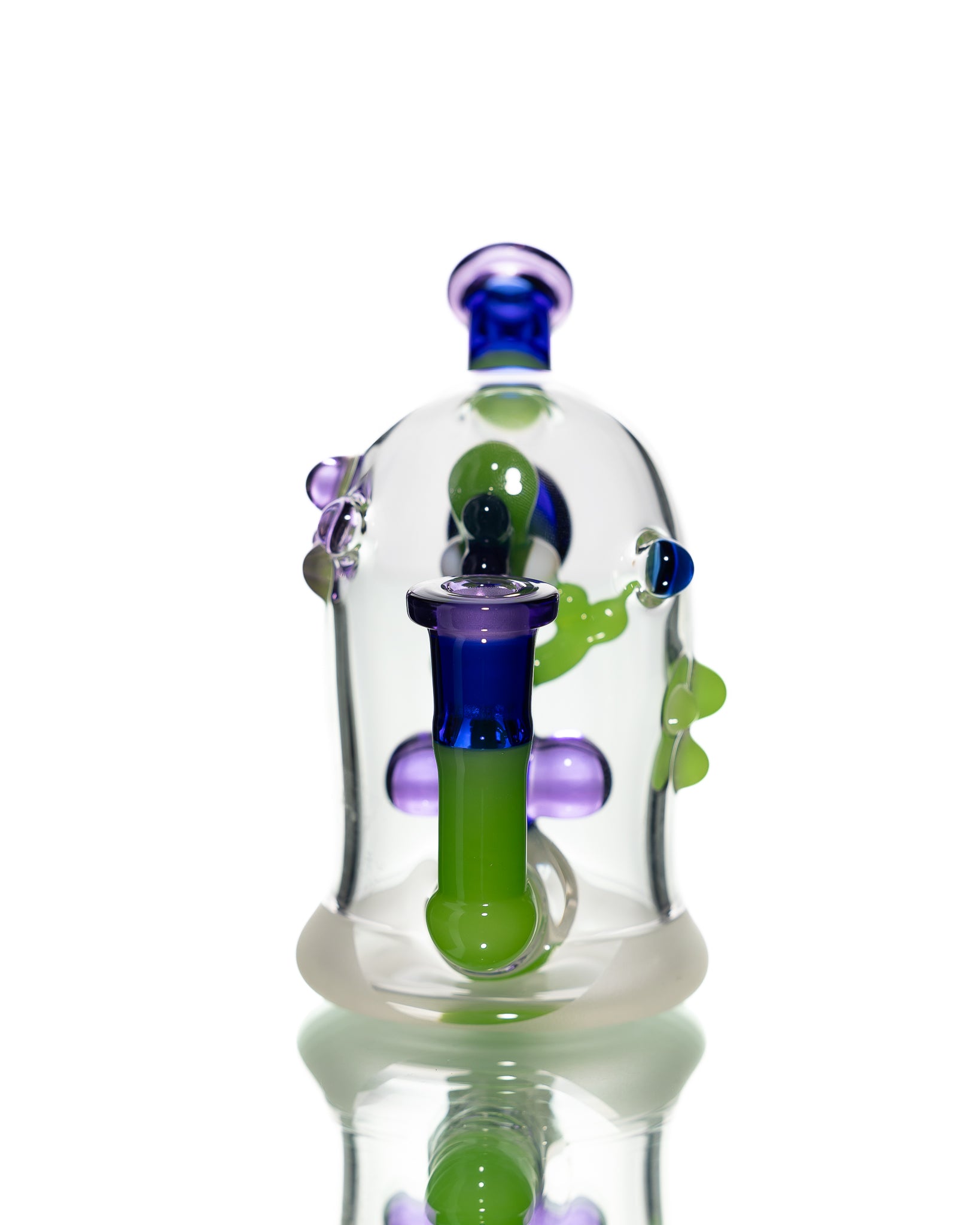 Mitzel Glass - Green/Blue Trapped Yoshi #267