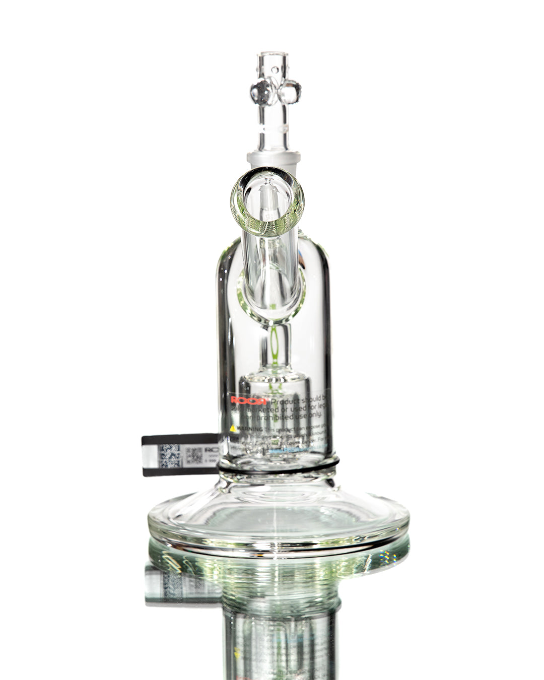 ROOR - Clear/Green Barrel Perc Bubbler